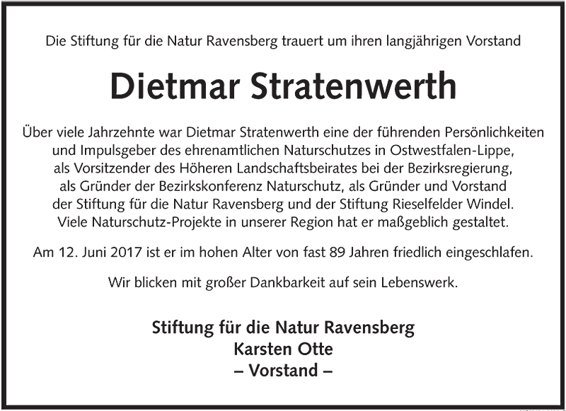 2017 06 15 trauer um dietmar stratenwerth