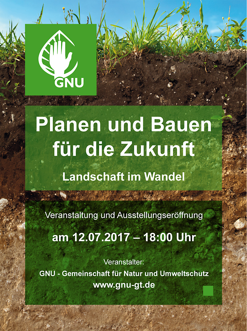 Plakat Planen und Bauen fuer die Zukunft